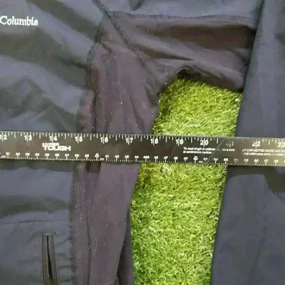 columbia jacket black softshell hooded woman size Medium 4531 - Picture 7 of 7